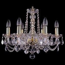 Подвесная люстра bohemia ivele crystal 1402 1402-6-160-g-leafs